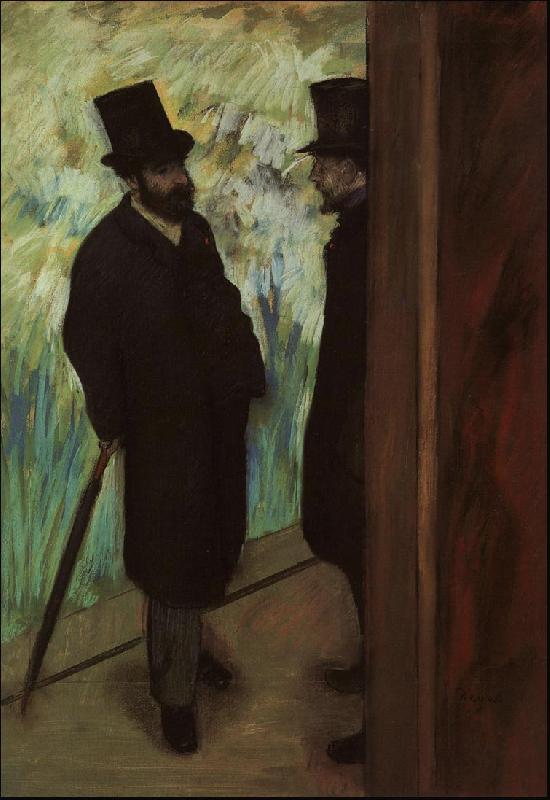 Edgar Degas Halevy and Cave Backstage at the Opera oil painting picture